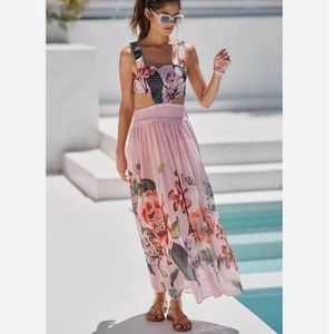 Brand New THE PIPER BANDEAU CUTOUT MAXI DRESS